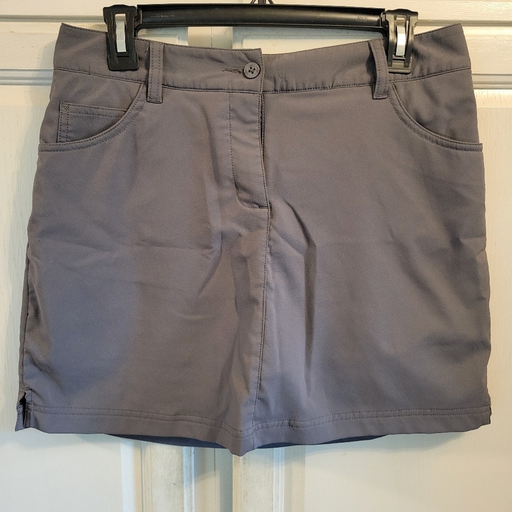 Slazenger Gray Moisture-Wicking Athletic Skort